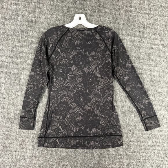 Burton Shirt Womens Small Gray Dry Ride Baselayer Snowboarding Snow - Picture 2 of 10